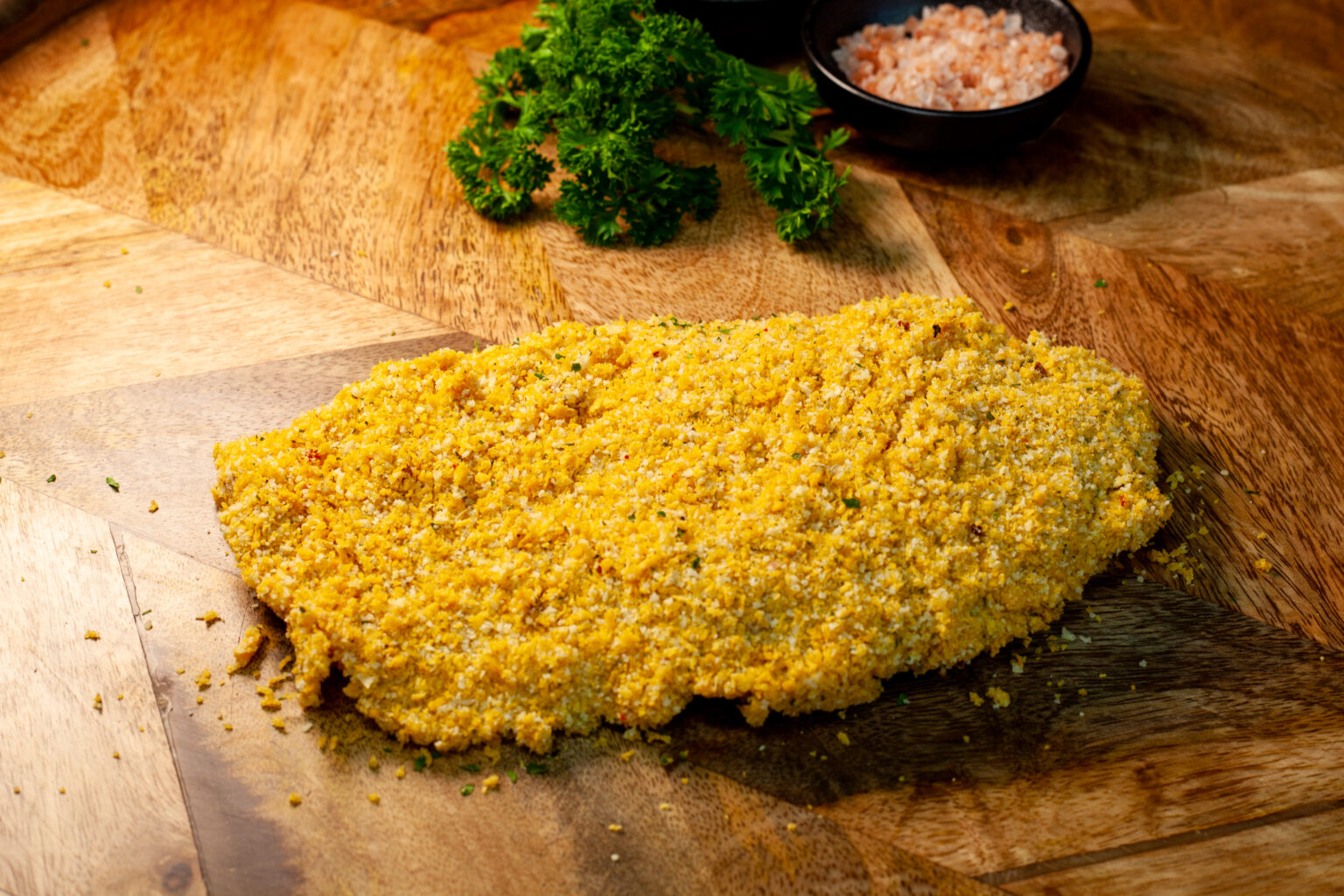 Herb & Garlic Chicken Schnitzel K&A Quality Meats